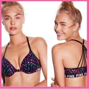 💕PINK💕 Push-Up Bra Strappy Back NWT 36D